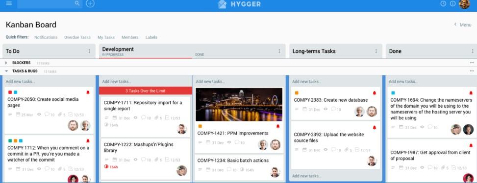 Hygger Kanban board